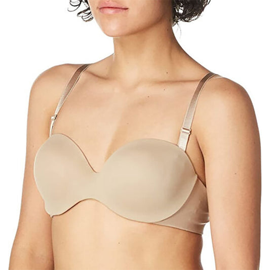 NWD Warner's Elements Fo Bliss Underwire Contour Strapless Bra Nude 36C