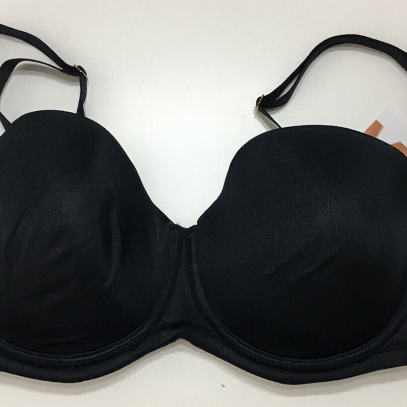 NWD INC Multi-Way Strapless Bra, Black 36D