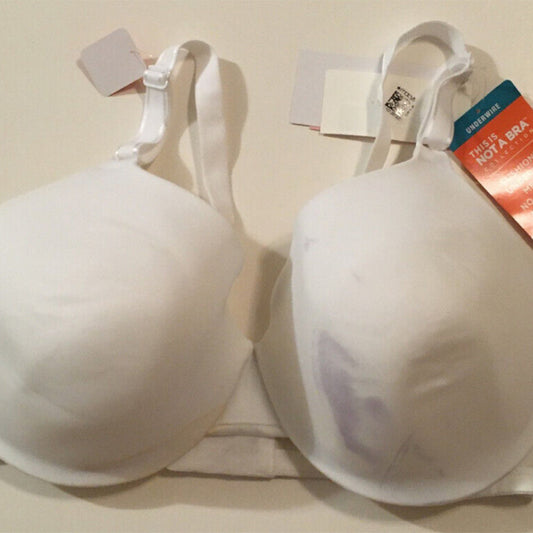 NWD Warner's Women's Tailored Underwire Bra White 38C