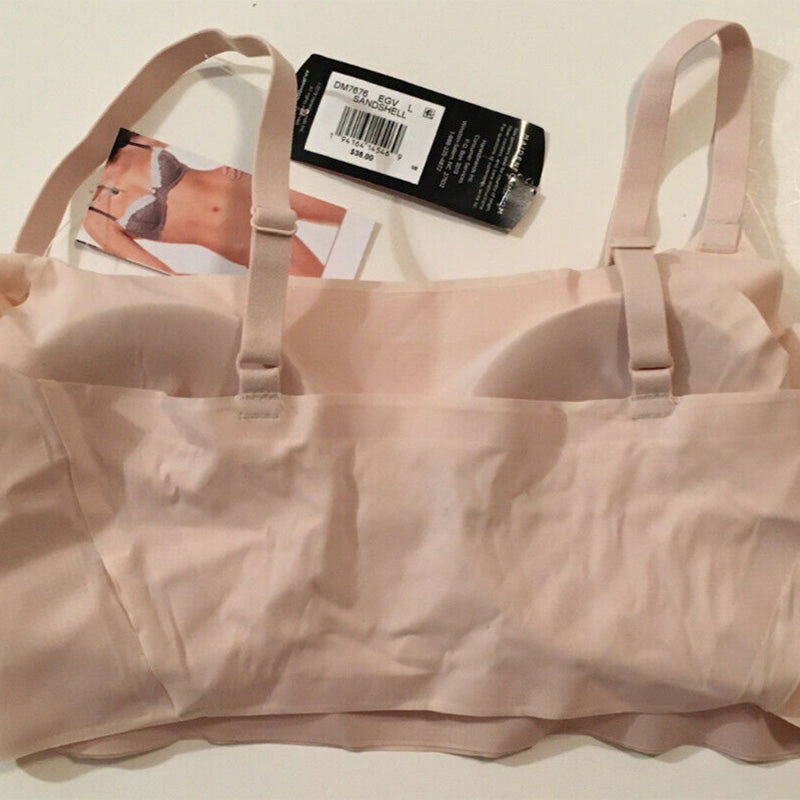 NWD Maidenform Pure Comfort Bralette with Smoothing Fit, Wireless Bra Pink L