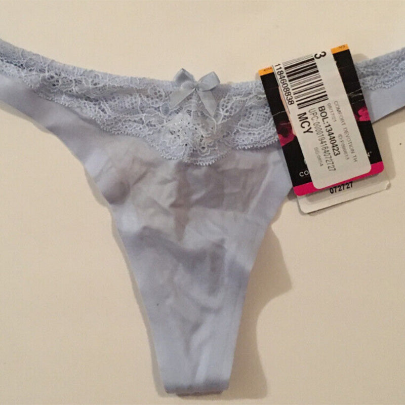 NWD Maidenform Women's Thong Panty Blue S