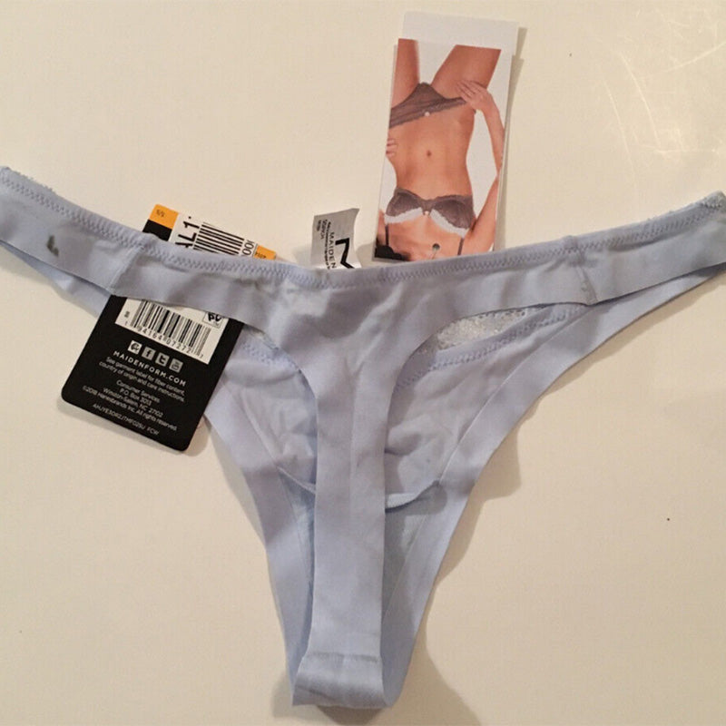 NWD Maidenform Women's Thong Panty Blue S