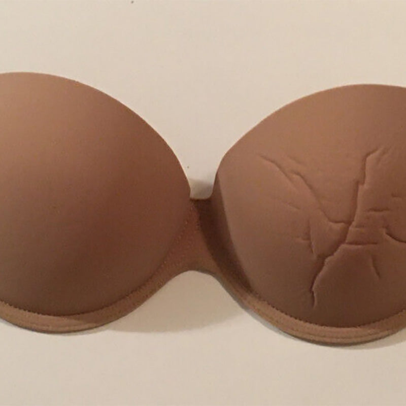 NWD Fashion Forms Go Bare Backless Strapless Bra Beige DD