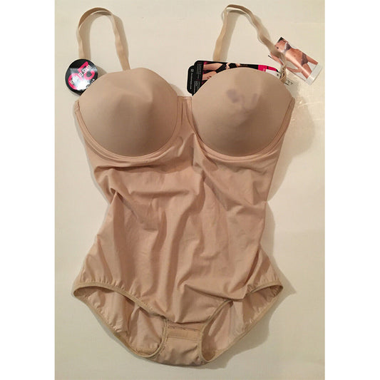 NWD Maidenform Convertible Body Shaper with Built-In Bra Beige 40D