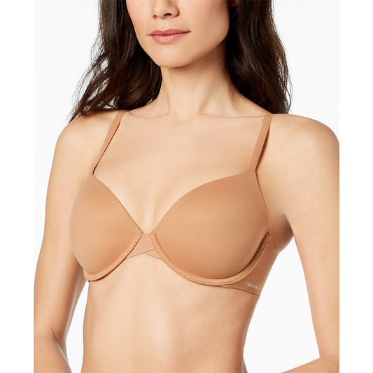 Calvin Klein Perfectly Fit Full Coverage T-Shirt Bra Beige 32C