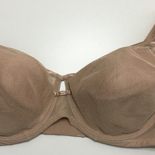 Felina Harmony Seamless Mesh Net w/Light Contour Pad Beige 38DDD