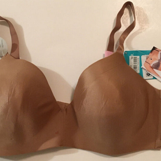 NWD Vanity Fair Nearly Invisible Full Coverage Wirefree Bra Beige 36D