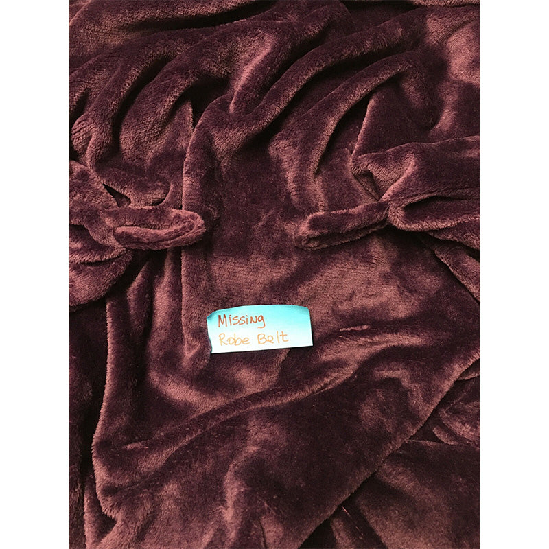 NWD Charter Club Women's Plush Long Robe Purple XXL