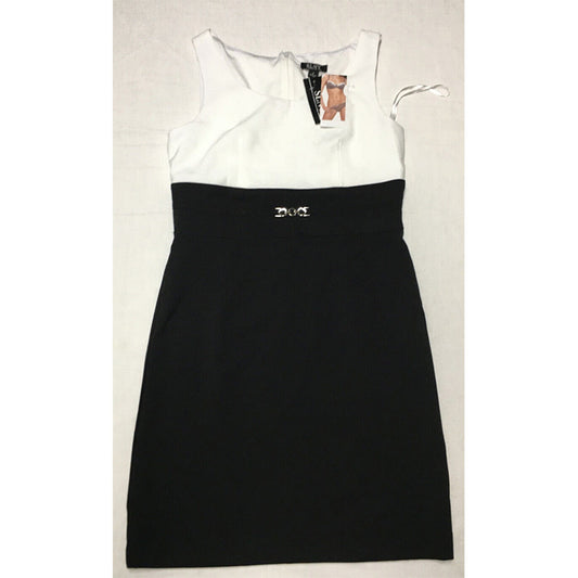 NWD S.L. Fashion Store Rverse Collar Chiffon Dress Black And White 8