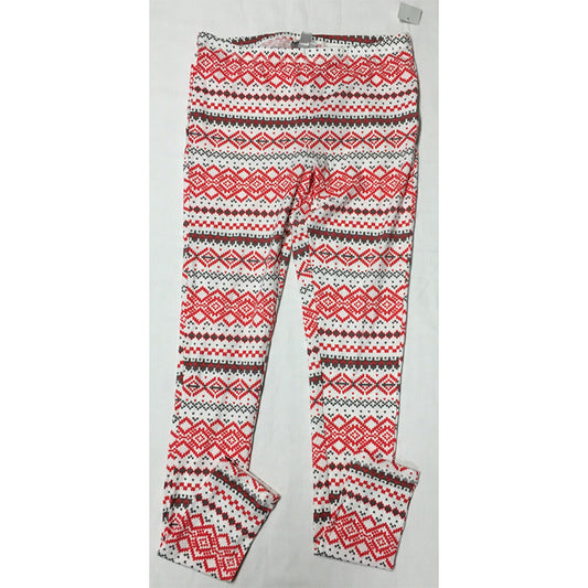 Jenni Intimates Fleece Only Jogger White/Red XS
