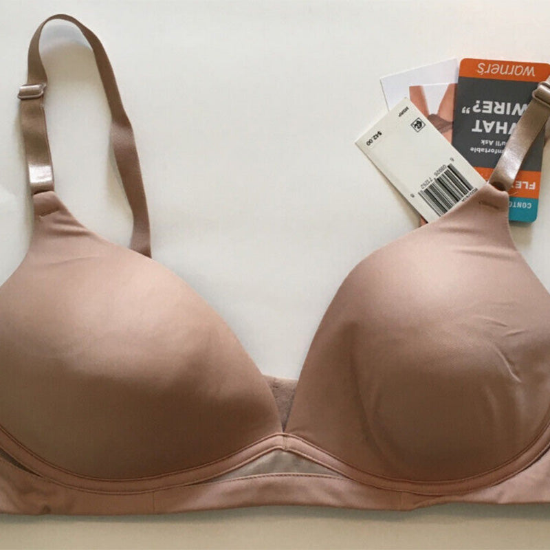 Warner's Flex Revolution Underwire Contour Bra Beige 36B