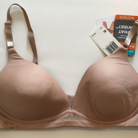 Warner's Flex Revolution Underwire Contour Bra Beige 36B