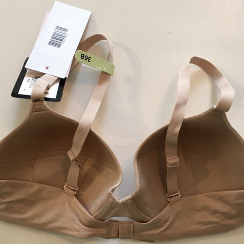Maidenform One Fab Fit Underwire Bra, Push-Up Modern Demi Bra Nude 36B