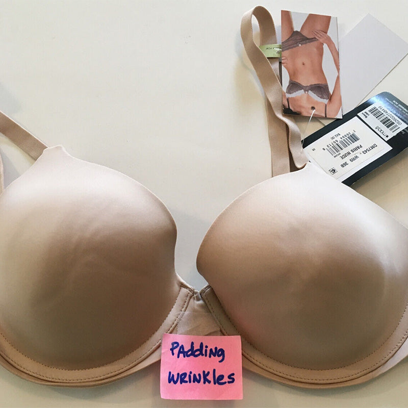Maidenform One Fab Fit Underwire Bra, Push-Up Modern Demi Bra Nude 36B