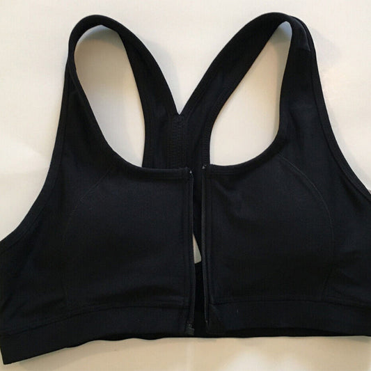 NWD Ideology Zip-Up High-Impact Sports Bra Black M