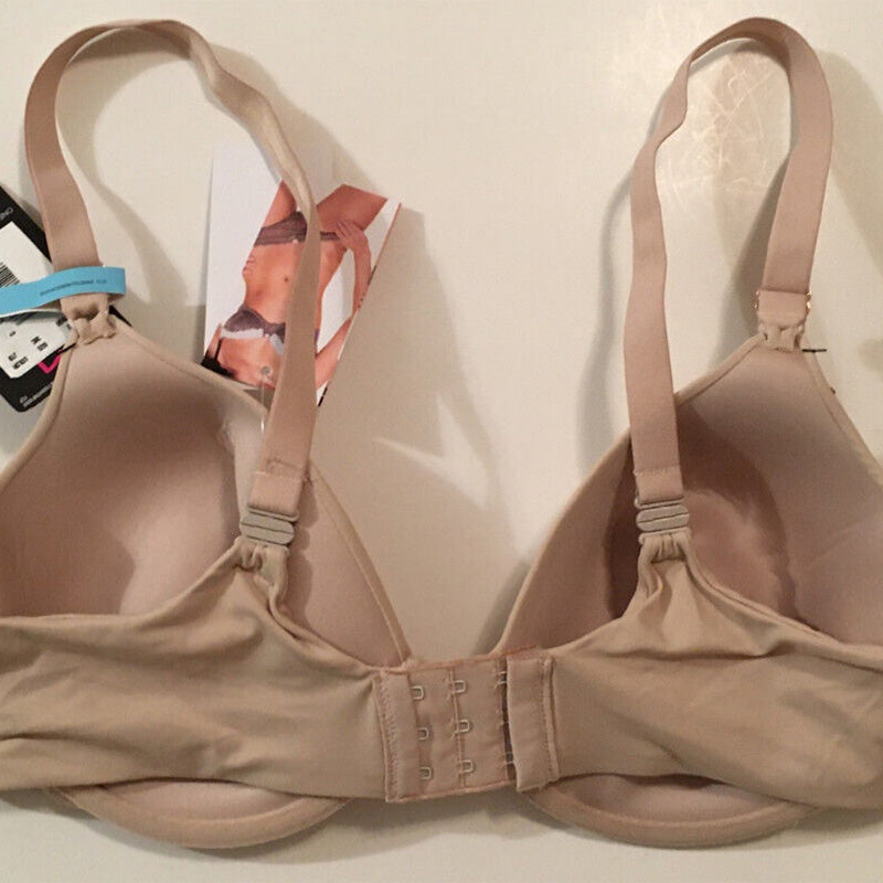 Maidenform One Fab Fit Extra Coverage Embellished Underwire Beige 38C