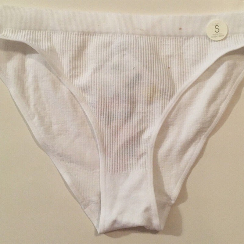 NWD Cotton On Seamless High Cut Cheeky Bikini Brief White S