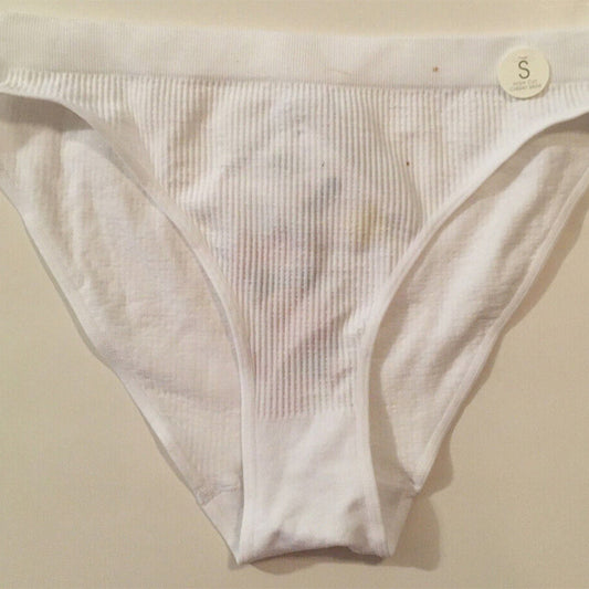 NWD Cotton On Seamless High Cut Cheeky Bikini Brief White S