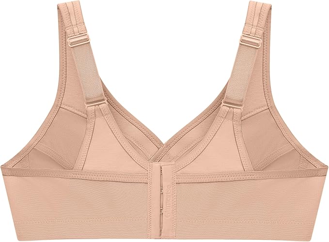 GLAMORISE Full Figure Plus Size MagicLift Active Support Bra Wirefree CAFE 42G