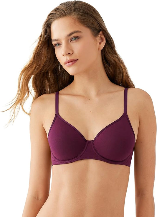 B.TEMPT`D Cotton to a Tee Underwire Bra PURPLE 32C