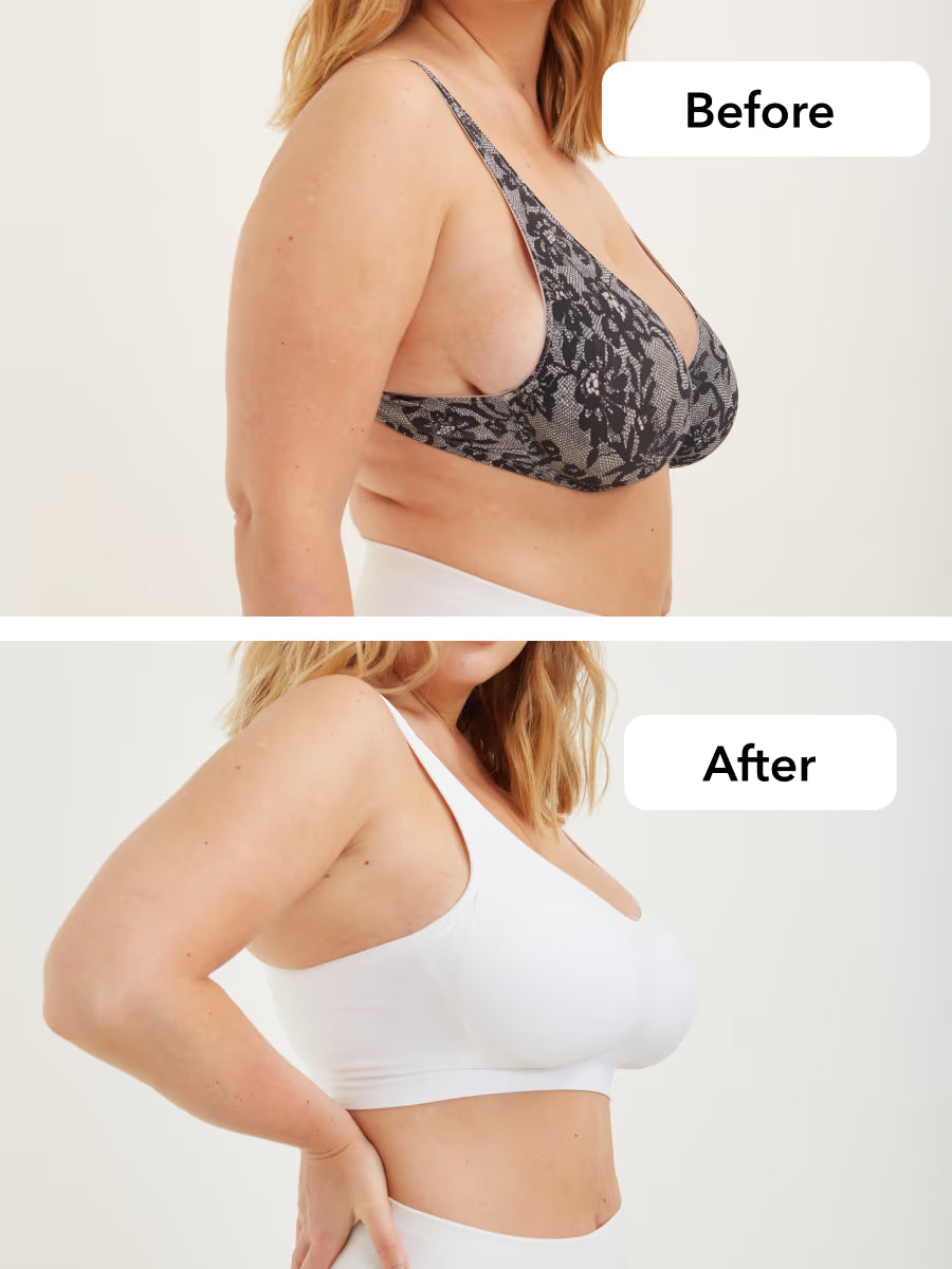 Shapermint Daily Comfort Wireless Shaper Bra WHITE 3XL