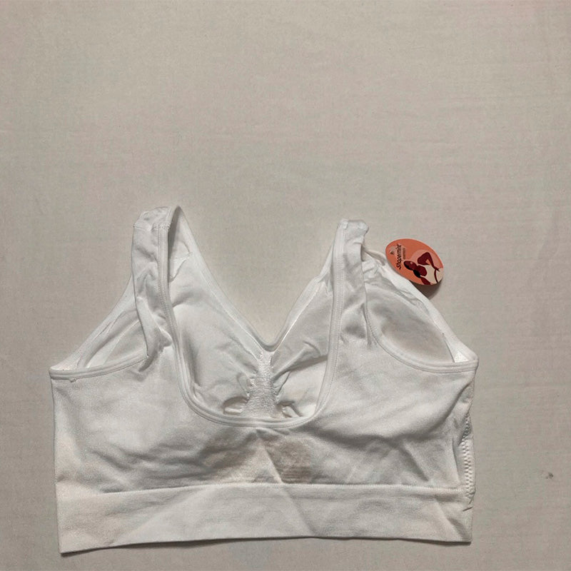 Shapermint Everyday Throw-on Wire Free Bralette White L