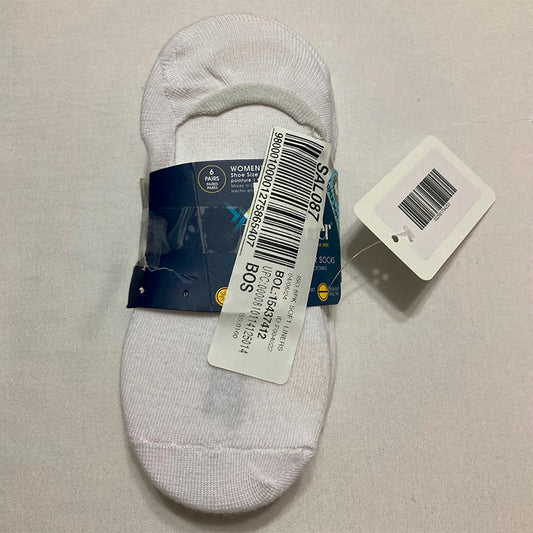 Iso 6pk Soft Liners White 4-10