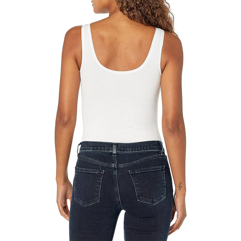 Yummie Ruby Cotton Seamless Shaping Full Back Bodysuit White M/L