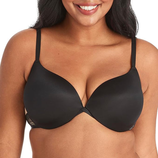 MAIDENFORM The Lift Lace Demi Push-Up Bra BLACK 36D
