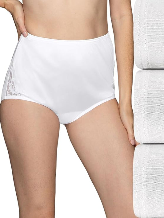 VANITY FAIR High Waisted Underwear 3 Pack STAR WHITE 2XL