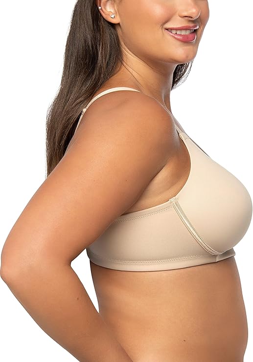VANITY FAIR Full Figure Beauty Back Smoothing Bra 4 Way Stretch Fabric BEIGE 44C