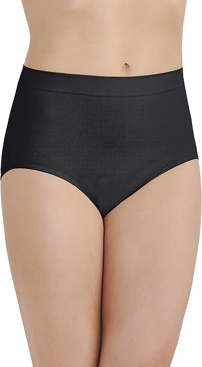 VANITY FAIR Smoothing Comfort Brief Panties MIDNIGHT BLACK L