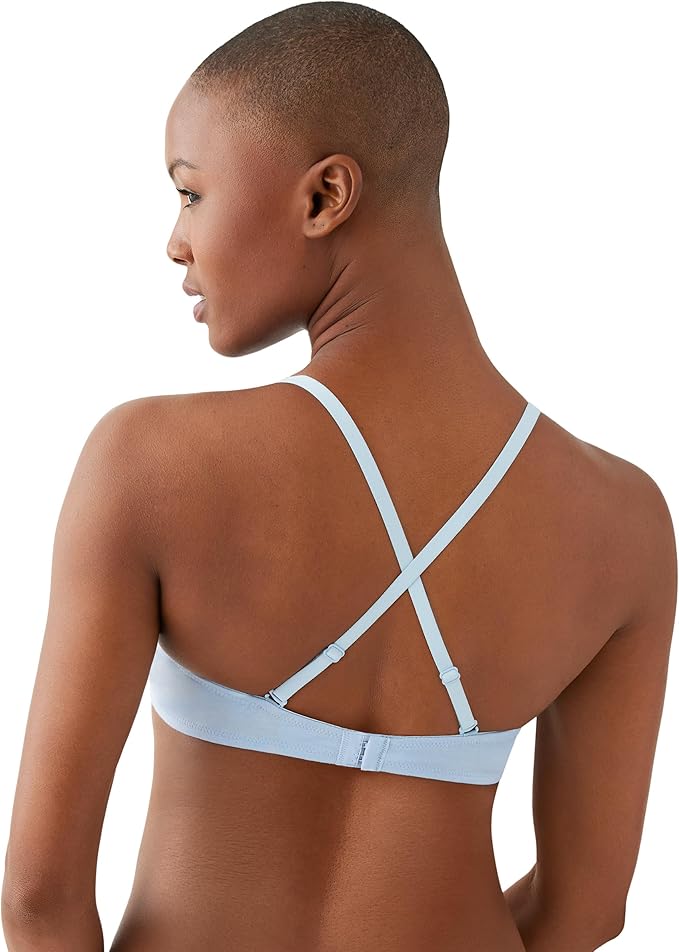 B.TEMPT´D Cotton to a Tee Plunge Convertible T-Shirt Bra BLUE 36B