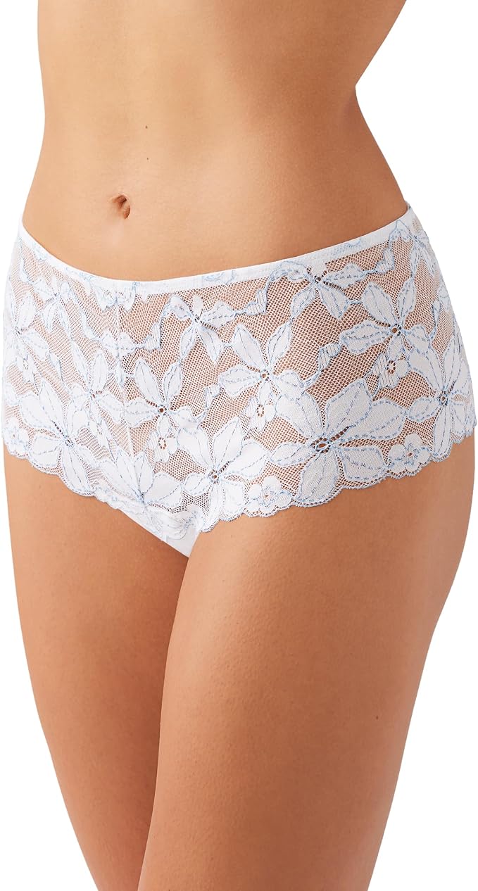 B.TEMPT'D Moderate Coverage Tanga Panty WHITE