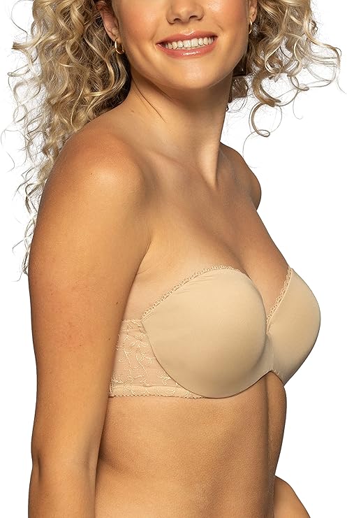 VANITY FAIR Gel Touch Padded Strapless Push Up Bra BEIGE 34C
