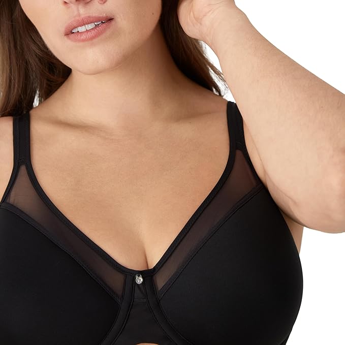 BALI Underwire Bra One Smooth U Ultra Light T-Shirt Bra BLACK 36DD