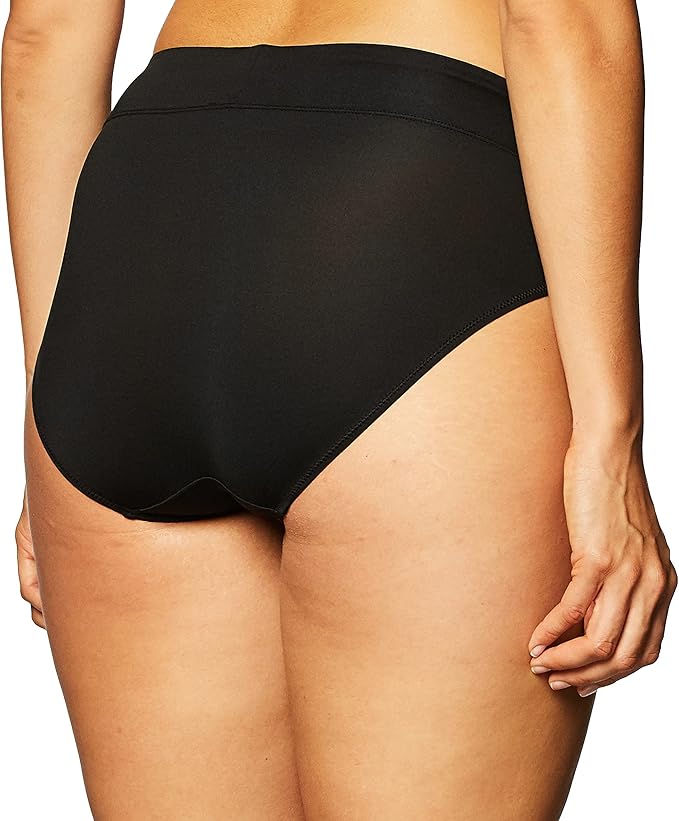 WARNER'S Hi-Cut Brief Panty Underwear BLACK L