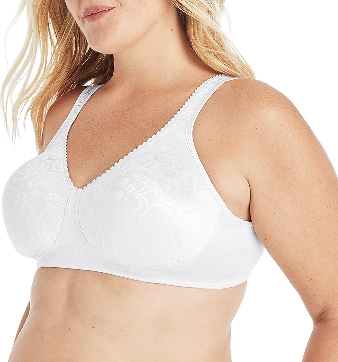 PLAYTEX 18 Hour Ultimate Lift and Support Wire Free Bra WHITE 34C