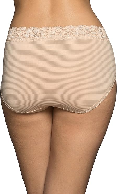 VANITY FAIR Flattering Lace Panties ROSE BEIGE 2XL