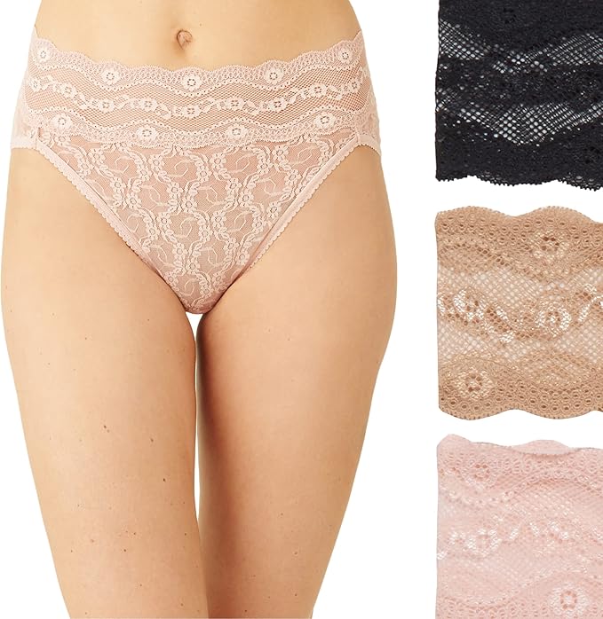 B.TEMPT´D Lace Kiss Hi Leg Panty 3 Pack ASSORTED S