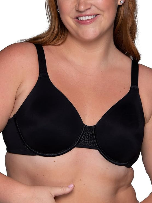 VANITY FAIR Beauty Back Smoothing Minimizer Bra BLACK 36D