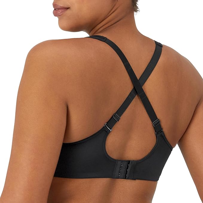BALI One Smooth U Ultra Light Minimizer Underwire Bra BLACK 36DD