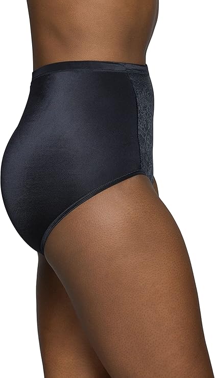 VANITY FAIR Smoothing Comfort Brief Panties BLACK L
