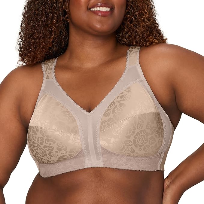PLAYTEX Wireless Bra, 18 Hour Plus-Size Bras TOFFE 38C