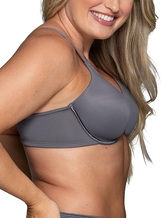VANITY FAIR Full Figure Beauty Back Smoothing Bra STEELE VIOLET 38D