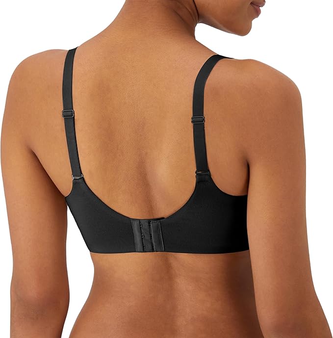 BALI T-Shirt Bra Breathable Wireless Bra Full-Coverage Convertible Bra BLACK XL
