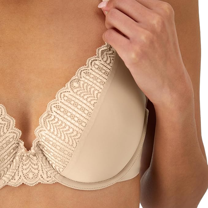 MAIDENFORM T-Shirt Bra Underwire Bra Full Coverage Bras ALMOND 34DD
