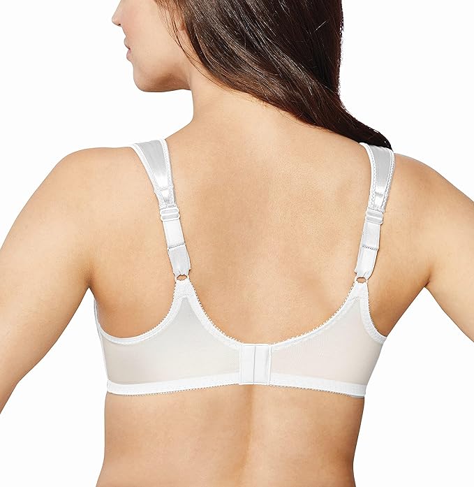 NWD BALI Minimizer Bra, Satin Tracings Underwire Bra WHITE 40DD