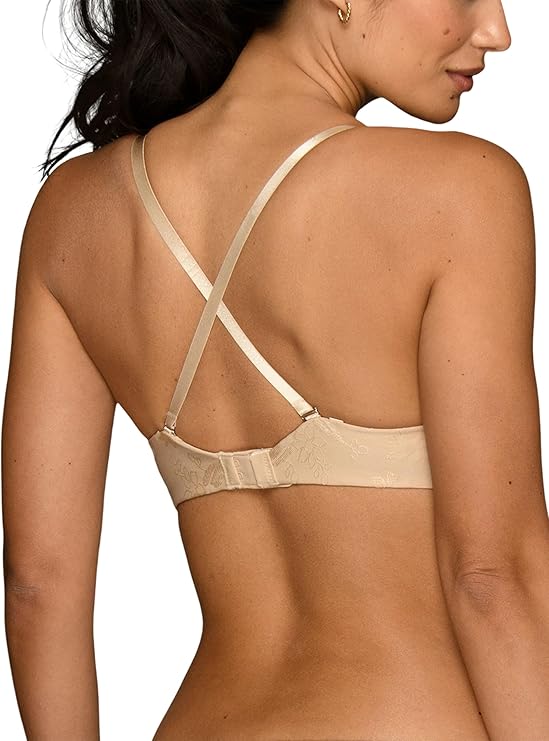 VANITY FAIR Ego Boost Adds Up to One Full Cup Size Underwire Push Up BEIGE 36B