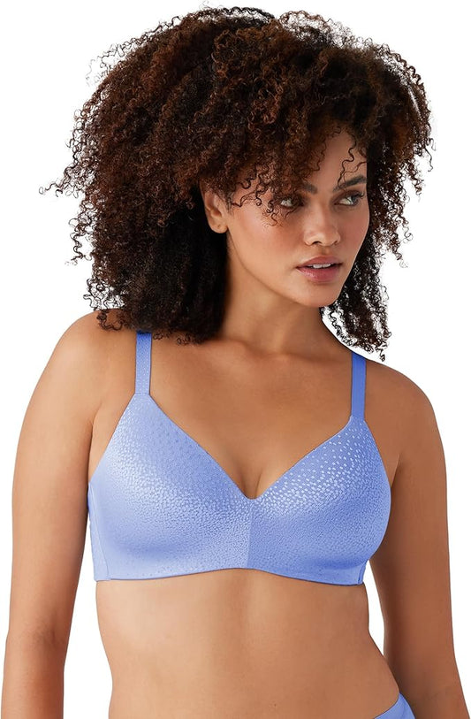 WACOAL Back Appeal Lightly Padded Full Coverage Wire Free T-Shirt Bra BLUE 34C